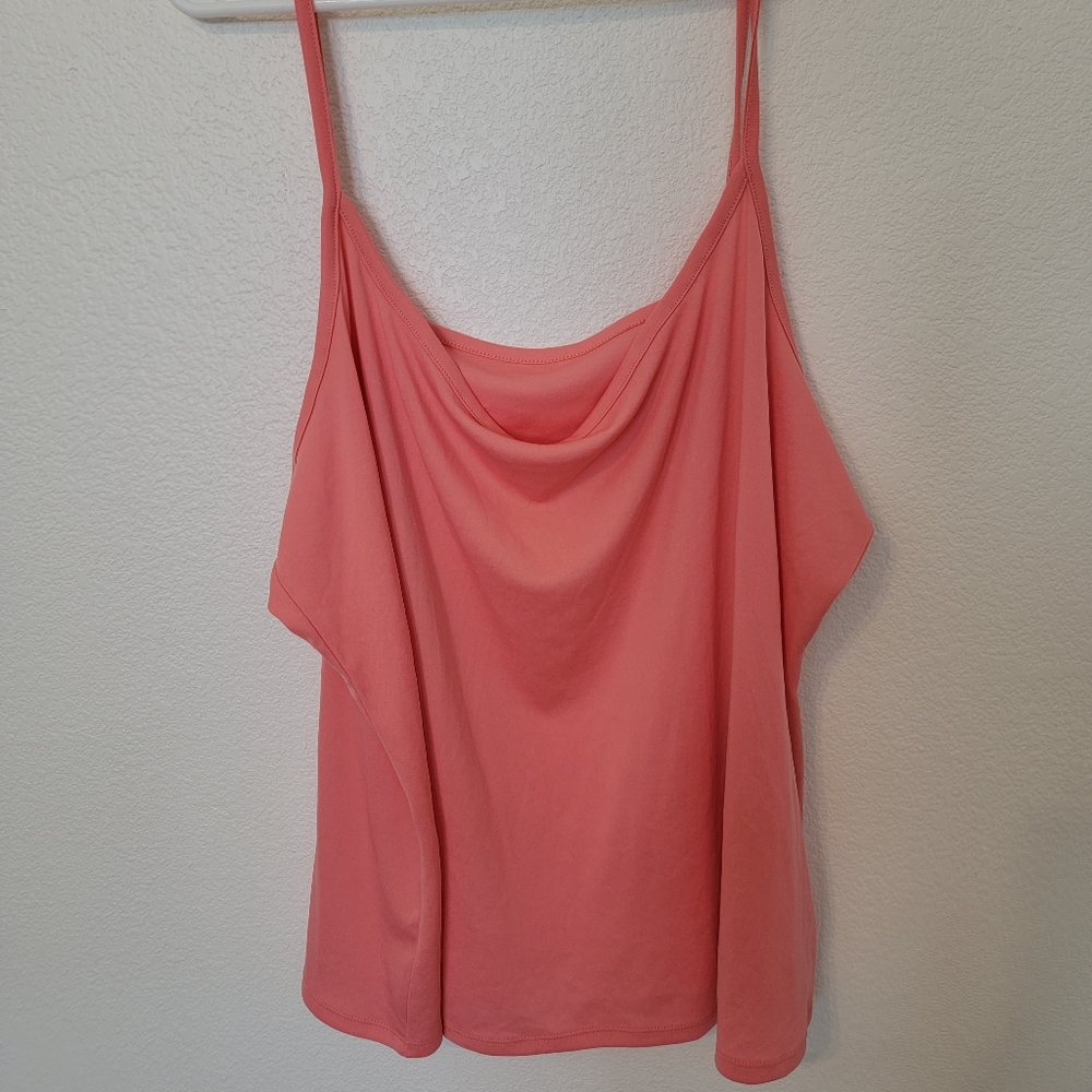 One World Coral Lace Boho Top Sz 2X - Picture 5 of 10